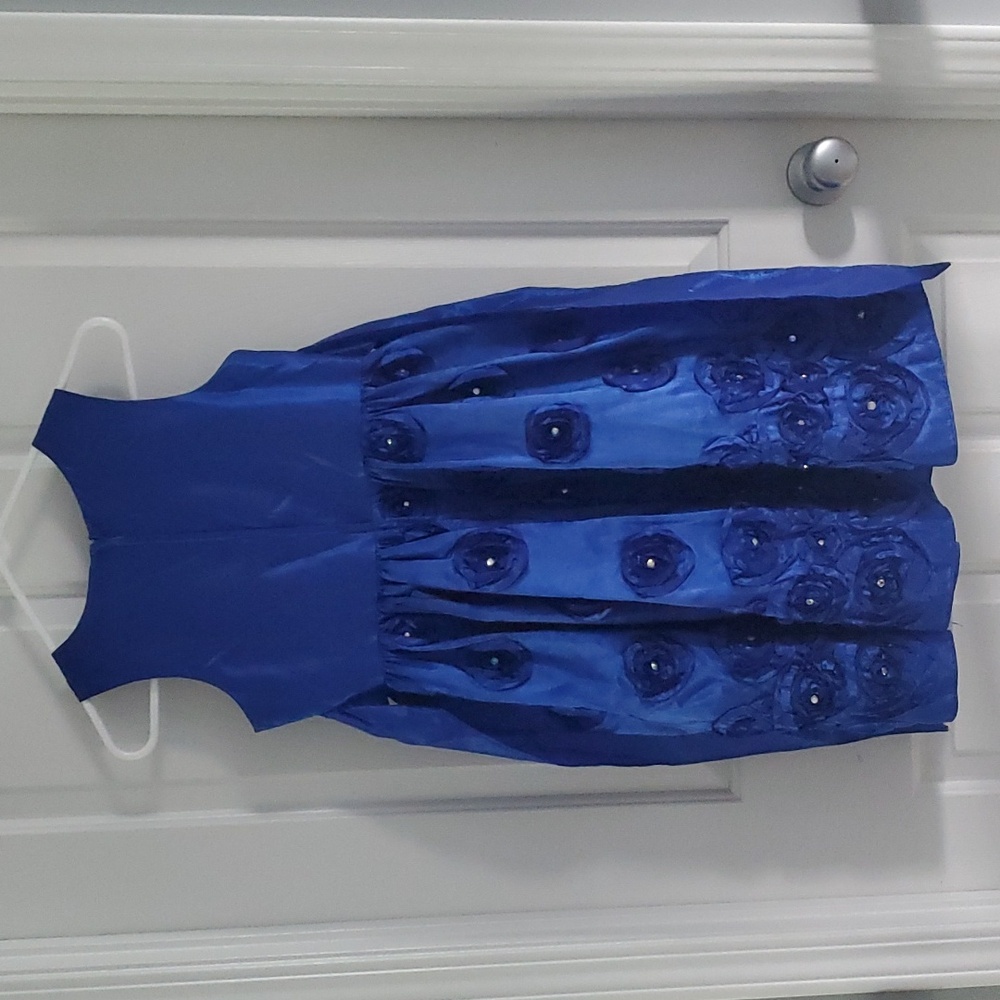 Royal Blue Party Dress- sz12, Bonnie Jean - Picture 2 of 6